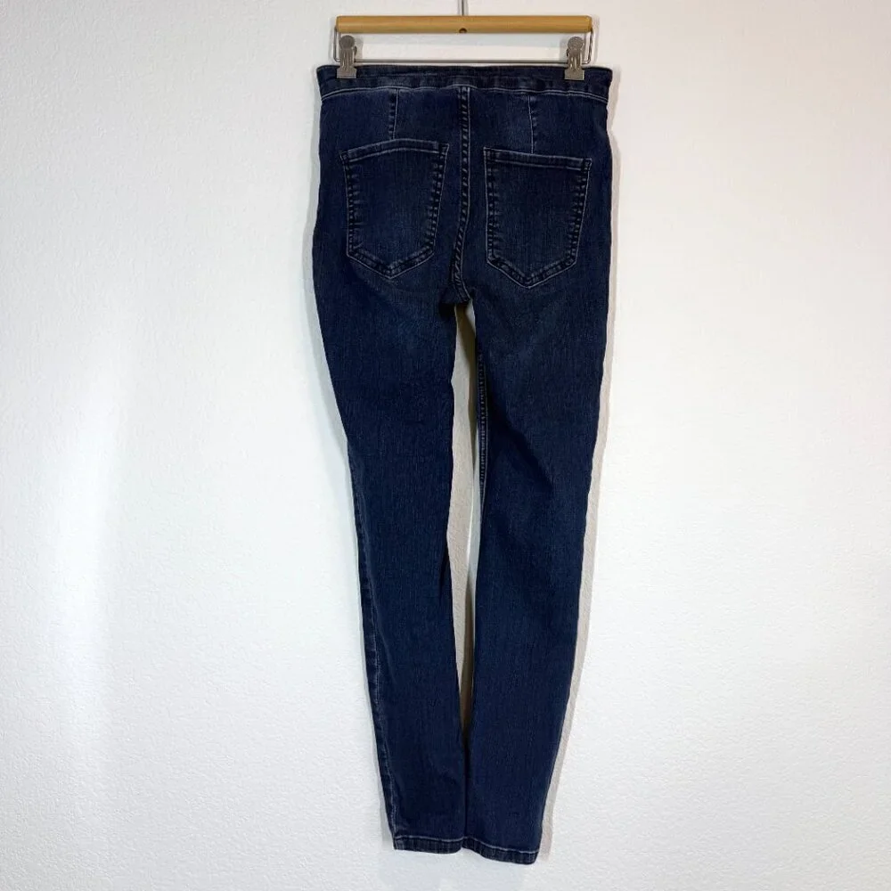 Free People Lace Up Jeans Retro Skinny 26